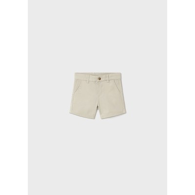 Basic bermuda shorts with slant pockets - BEIGE 9M