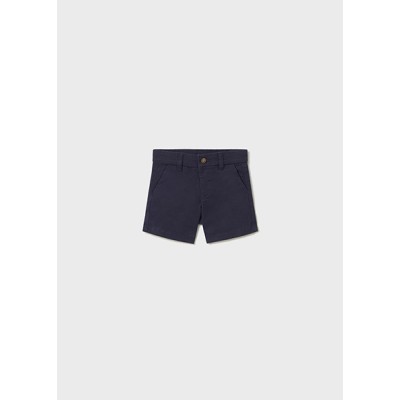 Basic bermuda shorts with slant pockets - NAVY BLUE 12M