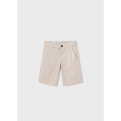 Basic bermuda shorts with slant pockets - BEIGE 8Y