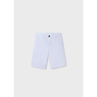 Basic bermuda shorts with slant pockets - WHITE 10Y