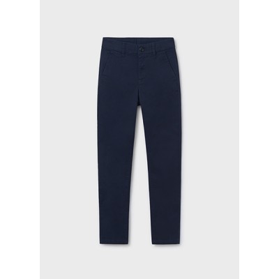 Basic slant pocket pants - NAVY BLUE 14Y