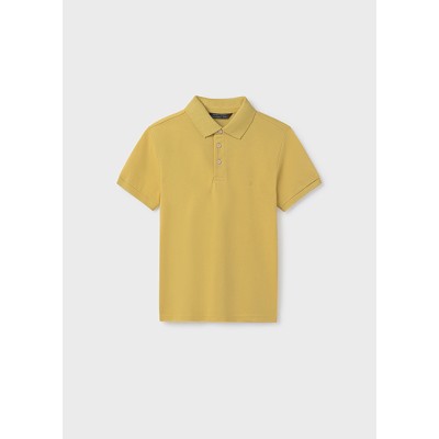 Basic short sleeve polo shirt - YELLOW 12Y