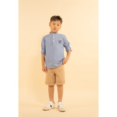 Bermuda shorts and shirt set - BLUE 3Y