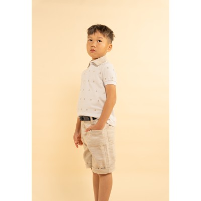 Bermuda shorts set - CREAM 5Y