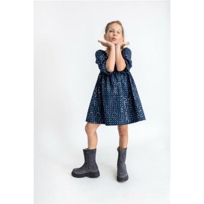 Blue denim dress - JEANS 6Y