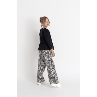 Leopard washed trousers - TYPE 10Y