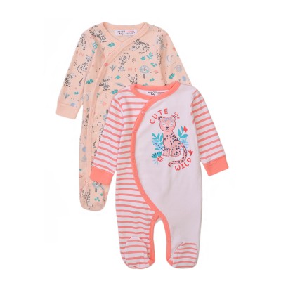 2PCS FULL BODY SET M.M. - SALMON 0/3M