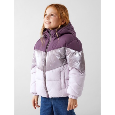 nkfmille jacket block foil - PURPLE 11Y