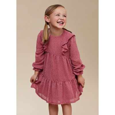 Fantasy waffle dress - ORCHID 4Y