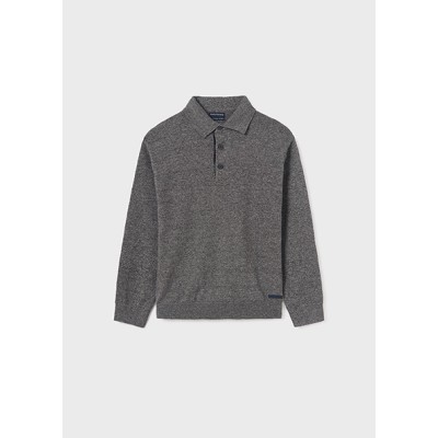 Polo collar jersey - GRAY 16Y