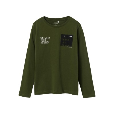 Μπλούζα Nkmvictor ls top - ΧAKI 7/8Y