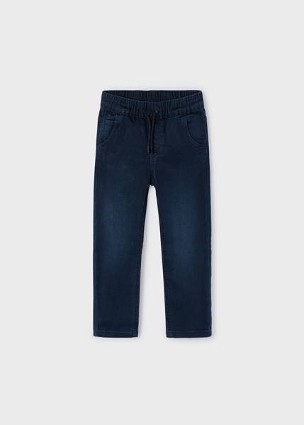 Παντελόνι soft denim jogger - ΜΑΥΡΟ 2Y