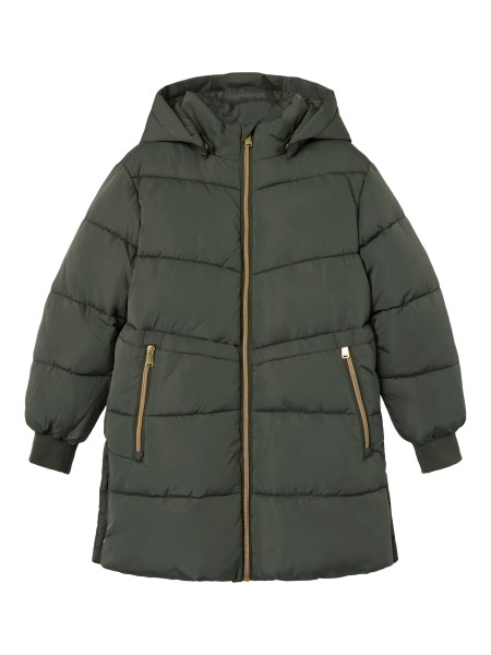 Μπουφάν nkfmusic long puffer jacket - ΧAKI 13Y