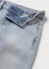 Παντελόνι μαλακο denim 5τσεπο - ΧΛΩΡΙΩΜΕΝΟ 6M